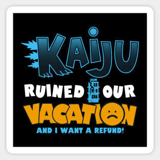 Funny Summer Vacation Kaiju Giant Monster Rant Gift For Kaiju Fans Sticker
